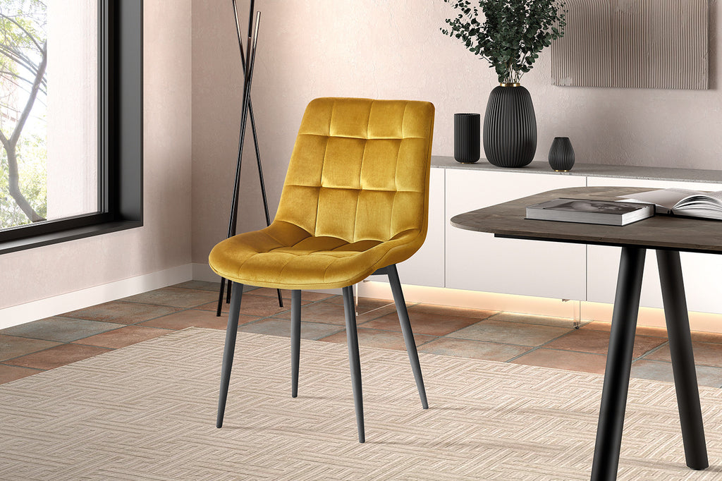 Stoel 'Juta' Velvet Gold  RS