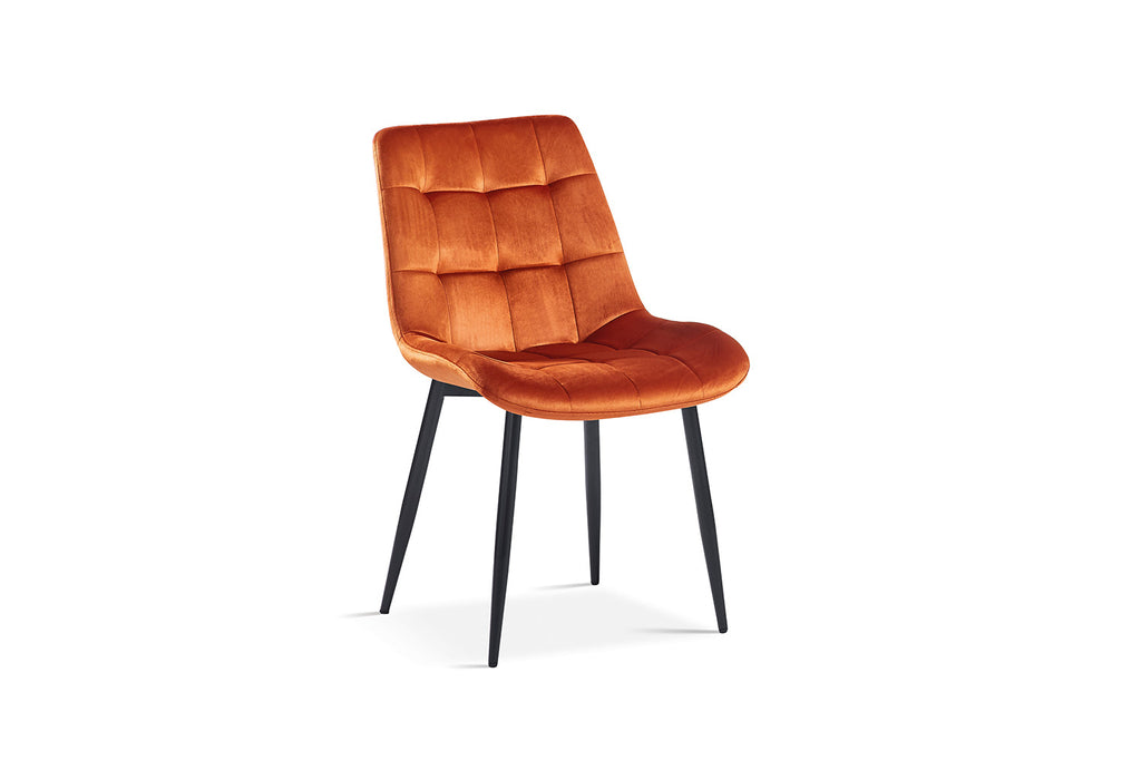 Stoel 'Juta' Velvet Orange RS