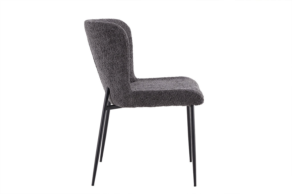 Stoel 'Lisa' Bouclé Dark Grey RS