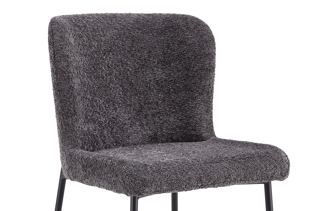 Stoel 'Lisa' Bouclé Dark Grey RS