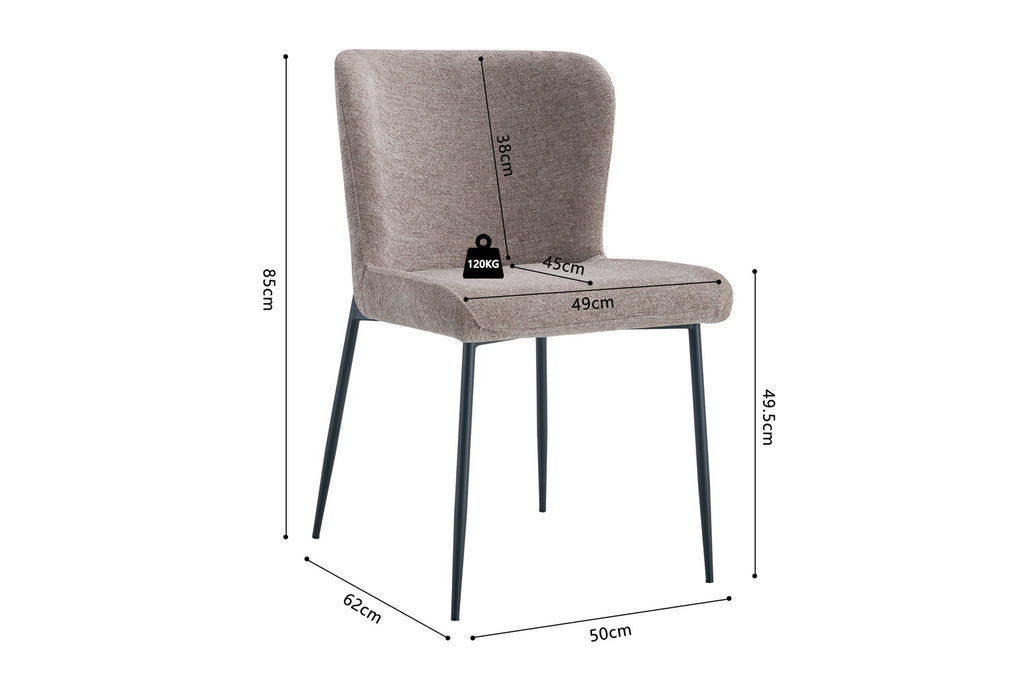 Stoel 'Lisa' Fabric Sand  RS