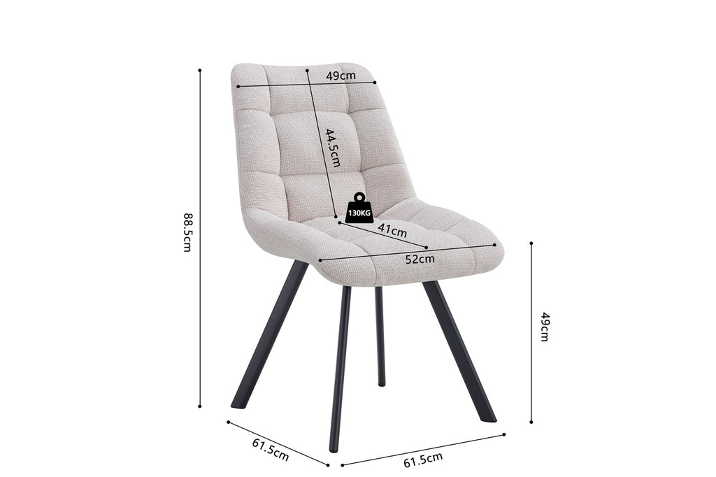Stoel 'Lizzy' Fabric Beige RS