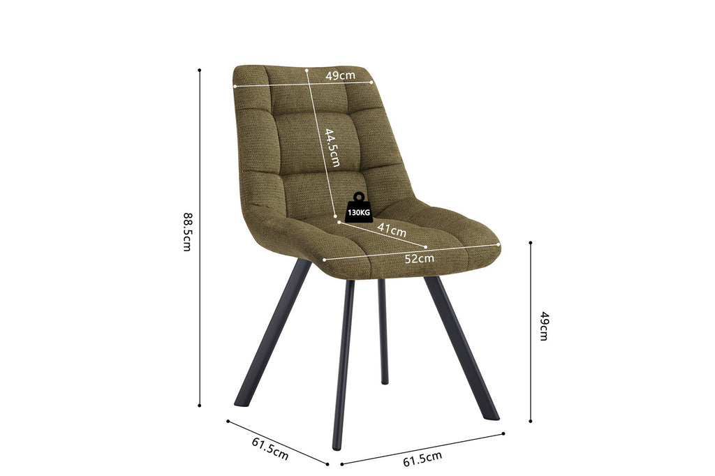 Stoel 'Lizzy' Fabric Green RS