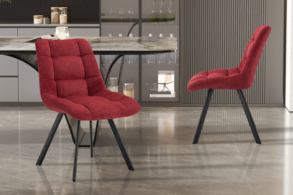 Stoel 'Lizzy' Fabric Red RS