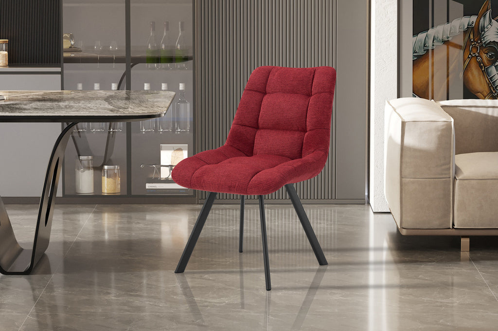 Stoel 'Lizzy' Fabric Red RS