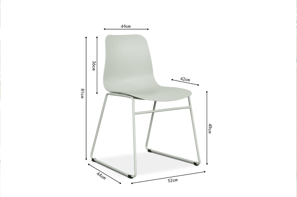 Stoel 'Marie' PP Grey-Green RS