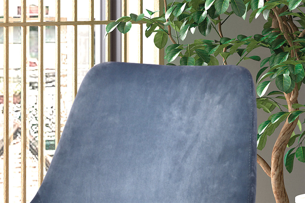 Stoel 'Mirano' Velvet Blue  RS