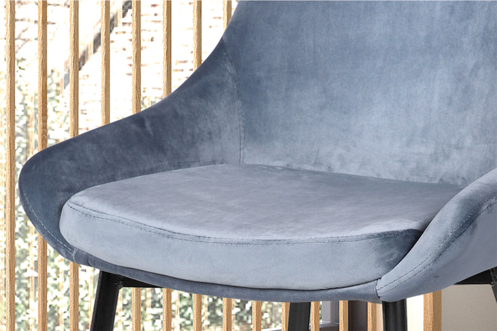 Stoel 'Mirano' Velvet Blue  RS