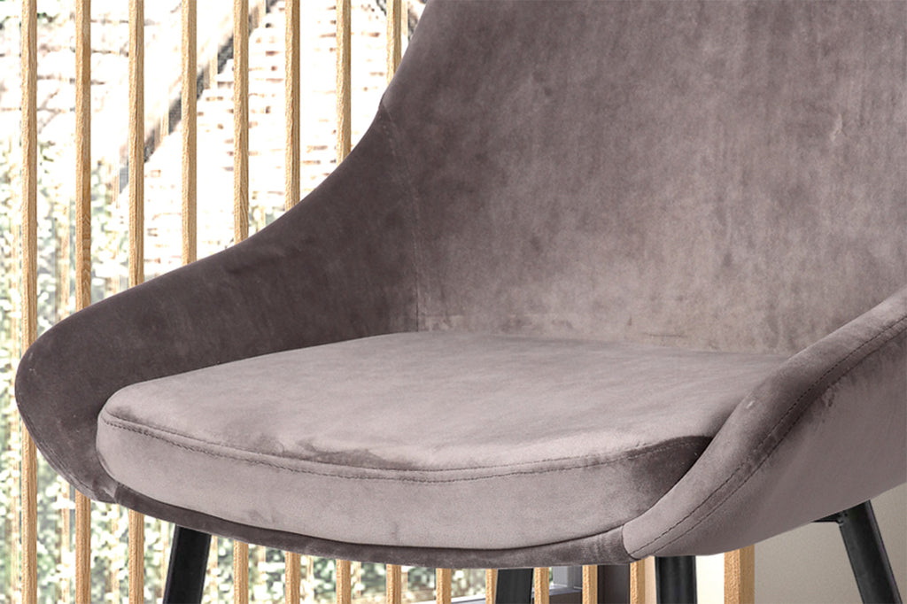Stoel 'Mirano' Velvet Grey  RS