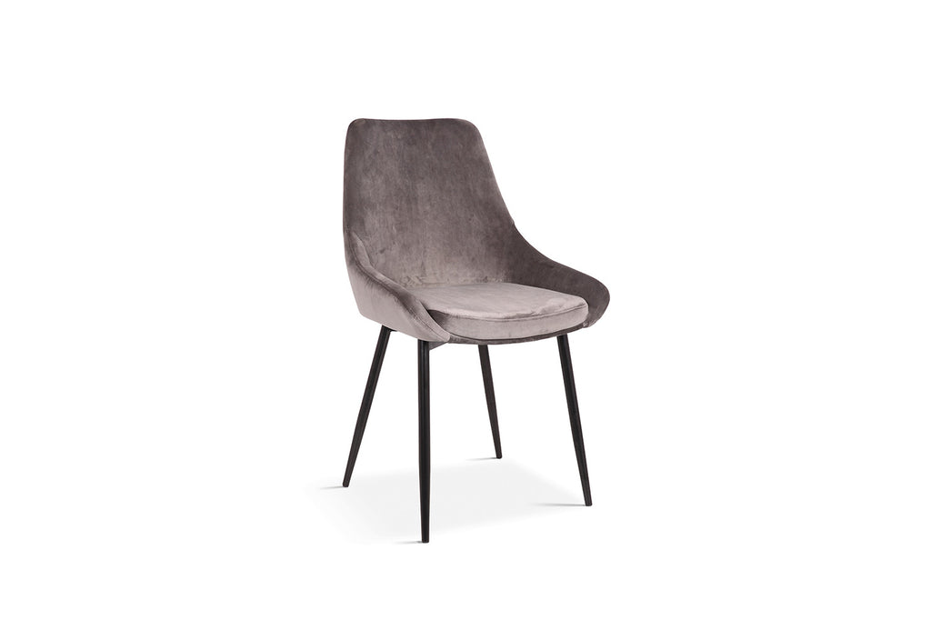 Stoel 'Mirano' Velvet Grey  RS