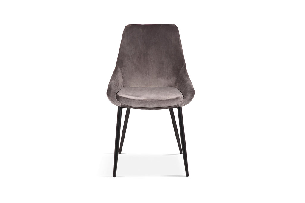 Stoel 'Mirano' Velvet Grey  RS