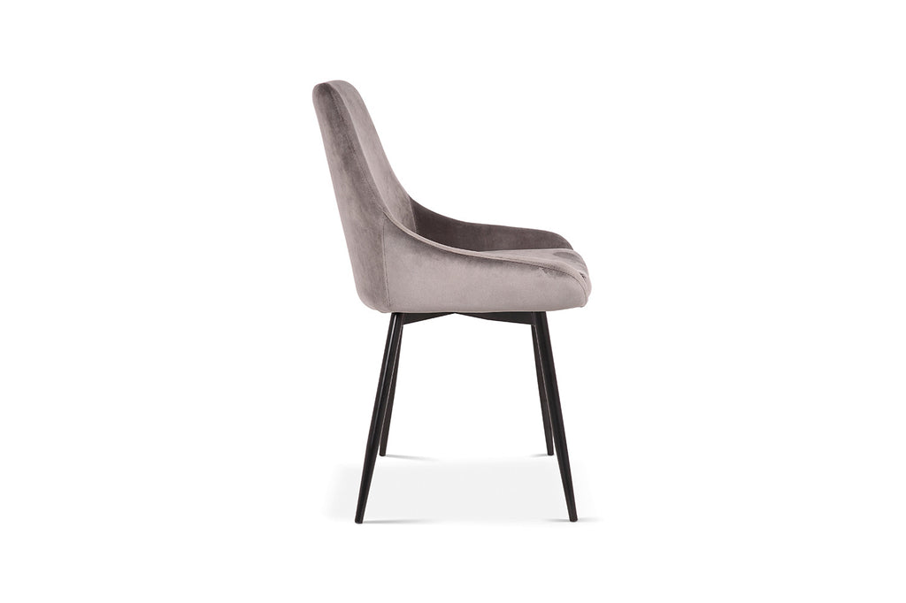 Stoel 'Mirano' Velvet Grey  RS