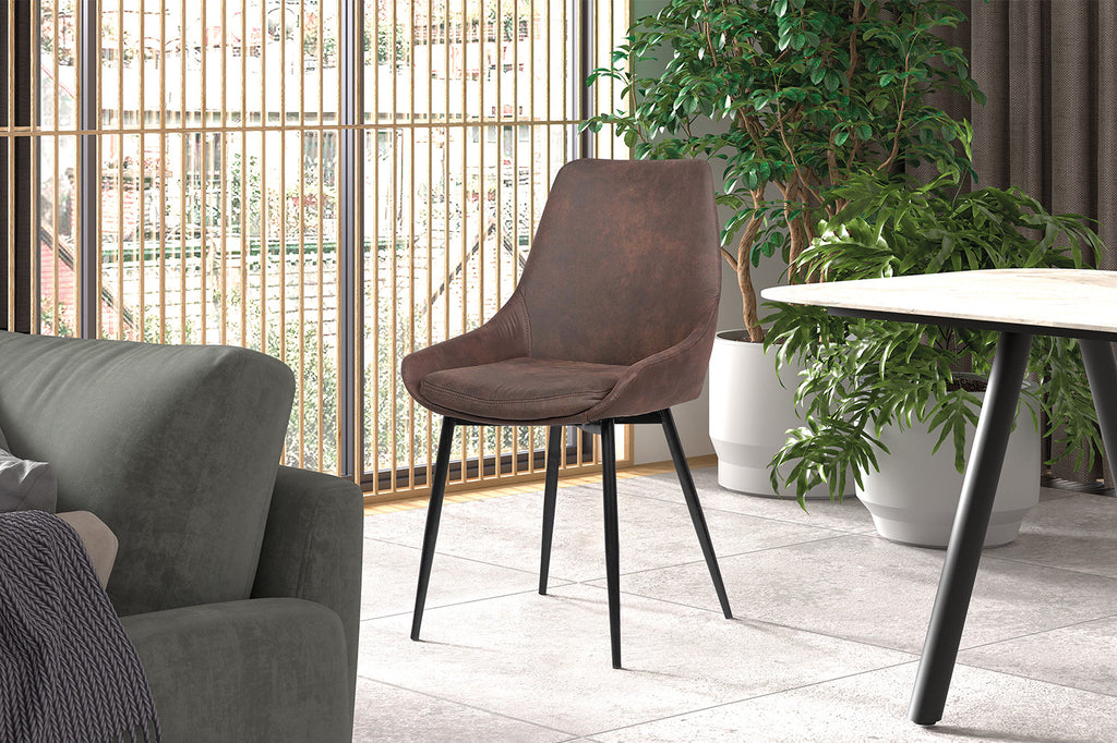 Stoel 'Mirano' Microfiber PU Brown RS