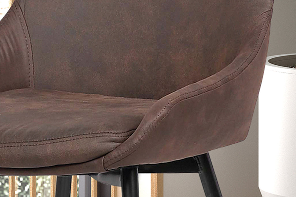 Stoel 'Mirano' Microfiber PU Brown RS
