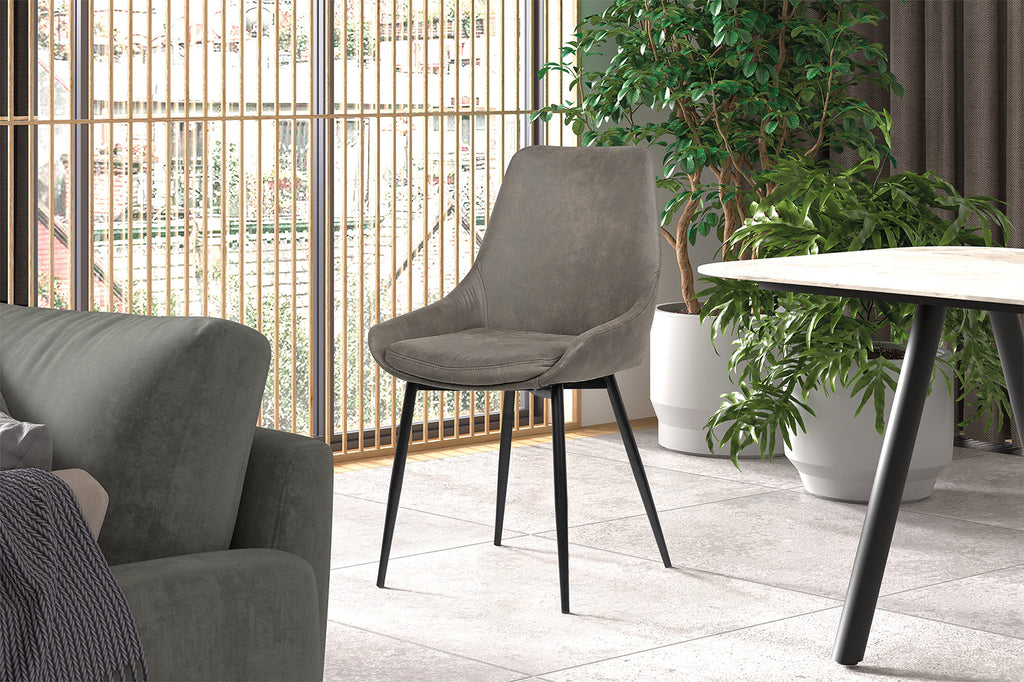 Stoel 'Mirano' Microfiber PU Grey  RS