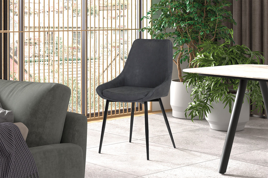 Stoel 'Mirano' PU Dark Grey  RS