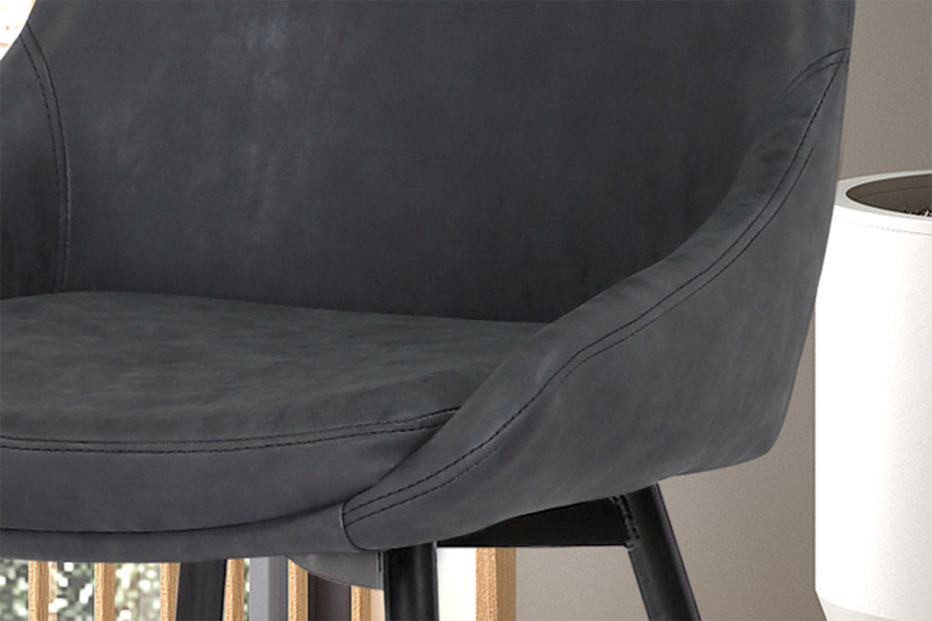 Stoel 'Mirano' PU Dark Grey  RS