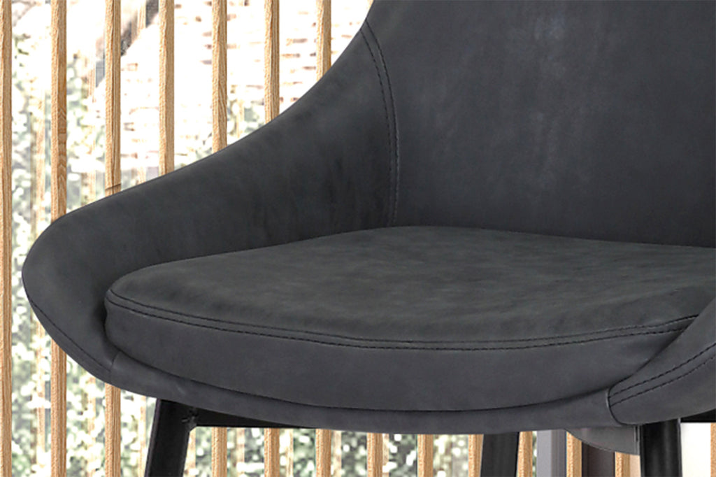 Stoel 'Mirano' PU Dark Grey  RS