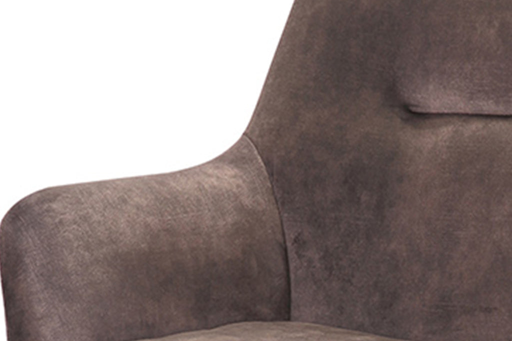 Stoel 'Modest' draaibaar fluweel taupe RS