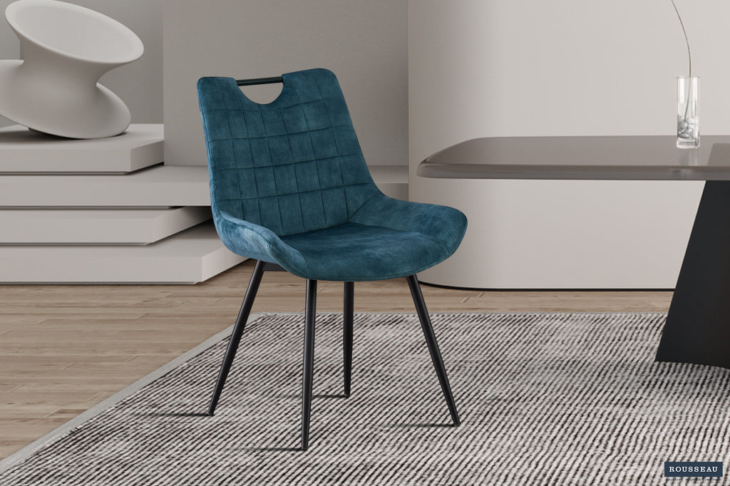 Stoel 'Nina' Velvet Petrol RS