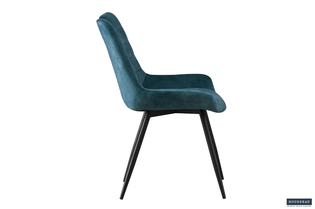 Stoel 'Nina' Velvet Petrol RS