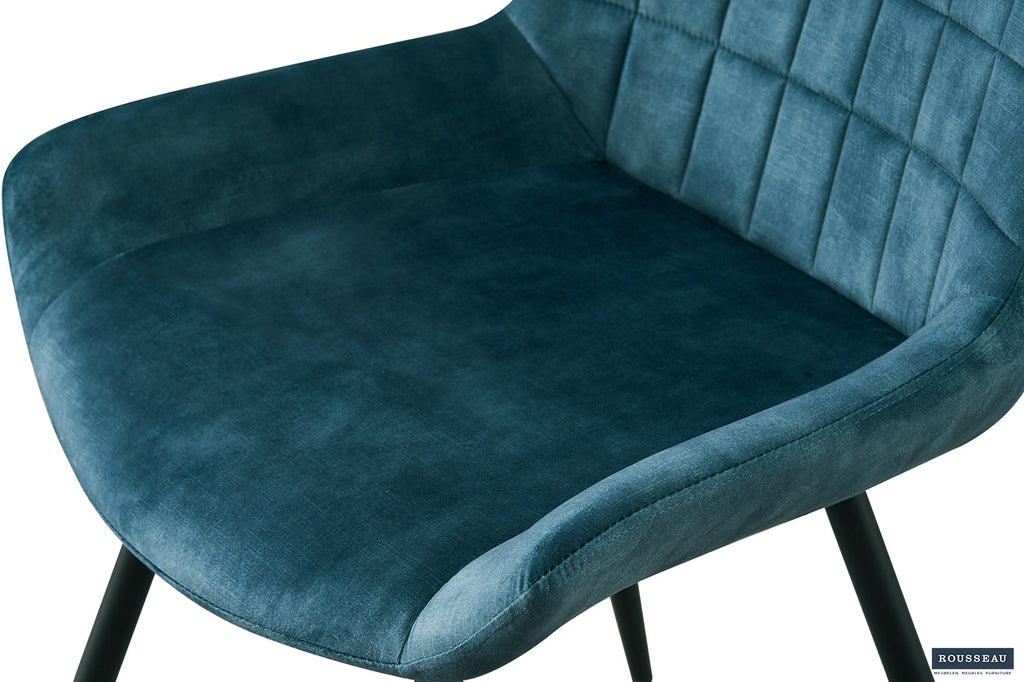 Stoel 'Nina' Velvet Petrol RS