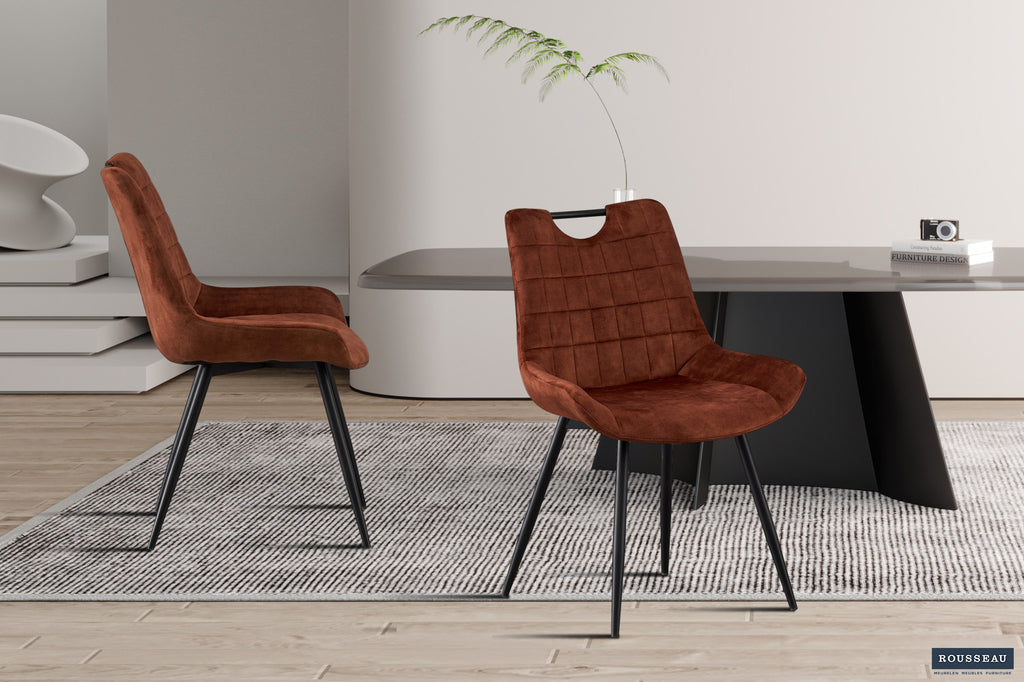 Stoel 'Nina' Velvet Rust RS