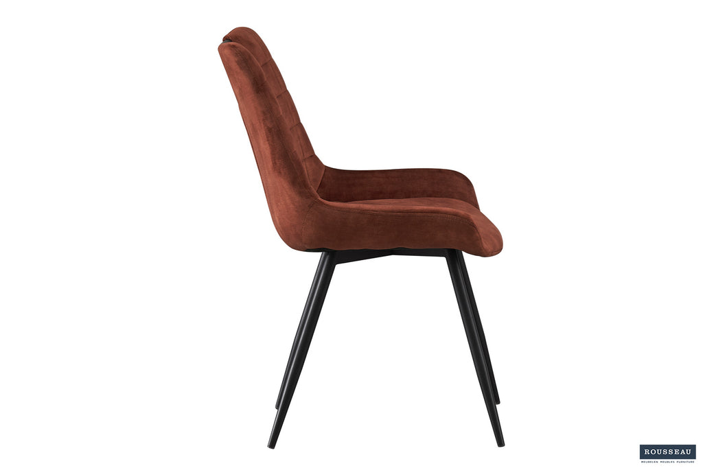 Stoel 'Nina' Velvet Rust RS