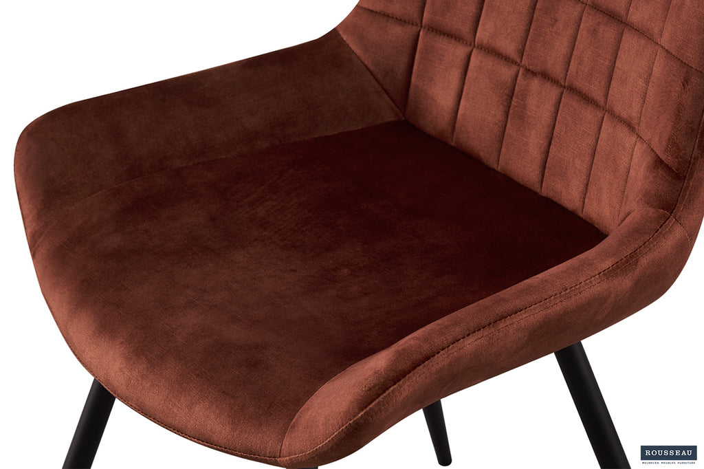 Stoel 'Nina' Velvet Rust RS