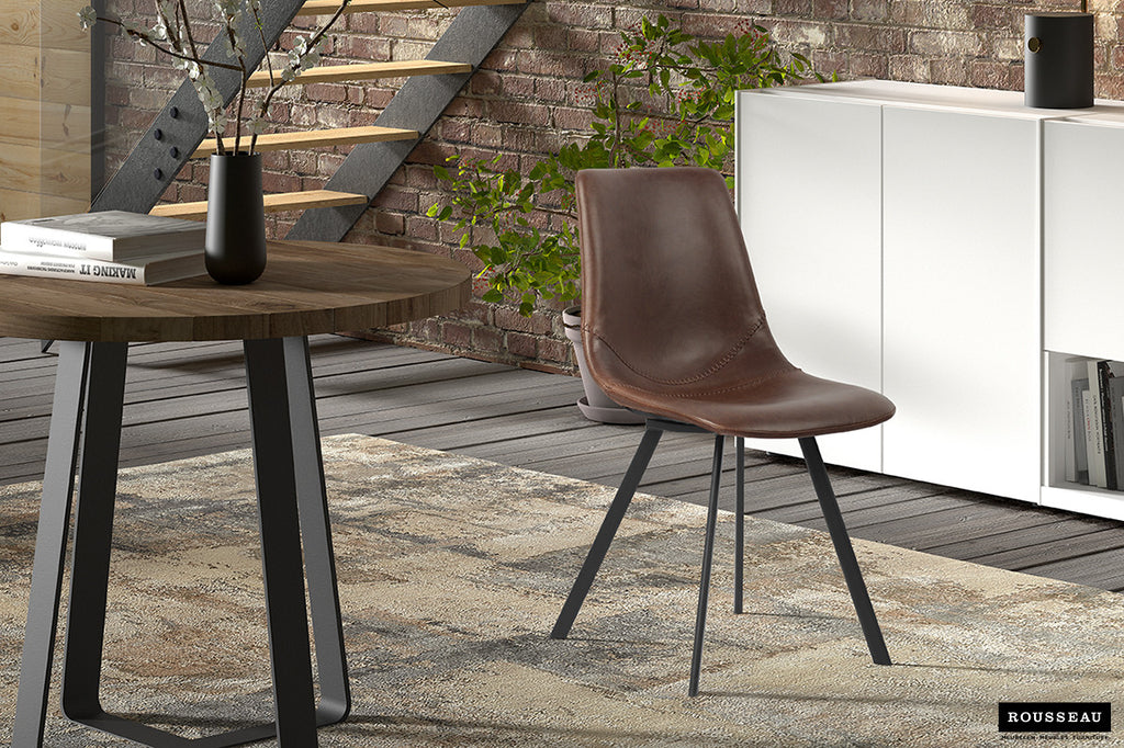Stoel 'Oslo' PU Brown RS