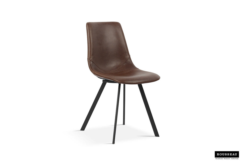 Stoel 'Oslo' PU Brown RS