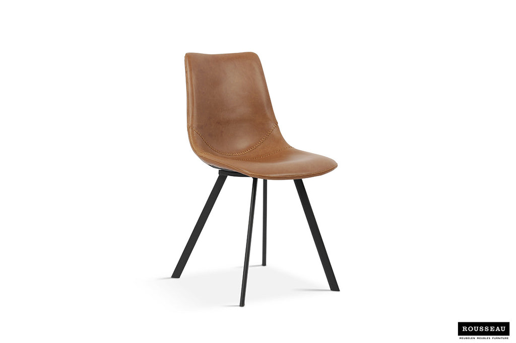 Stoel 'Oslo' PU Cognac RS
