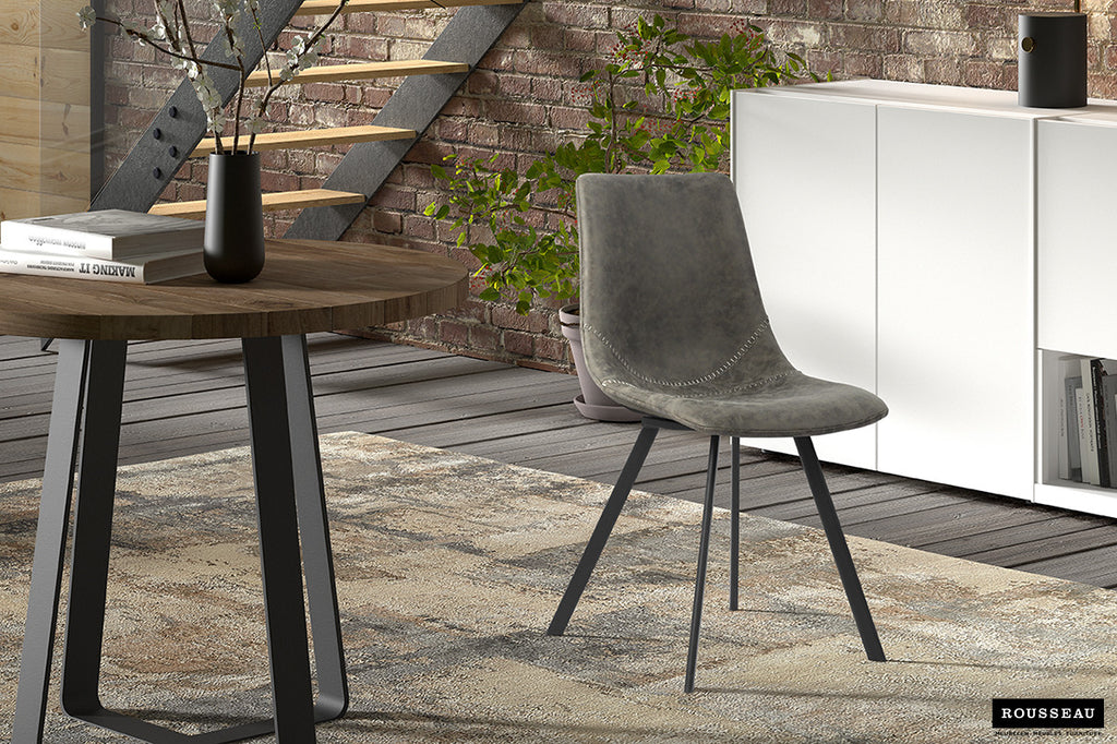 Stoel 'Oslo' PU Grey RS