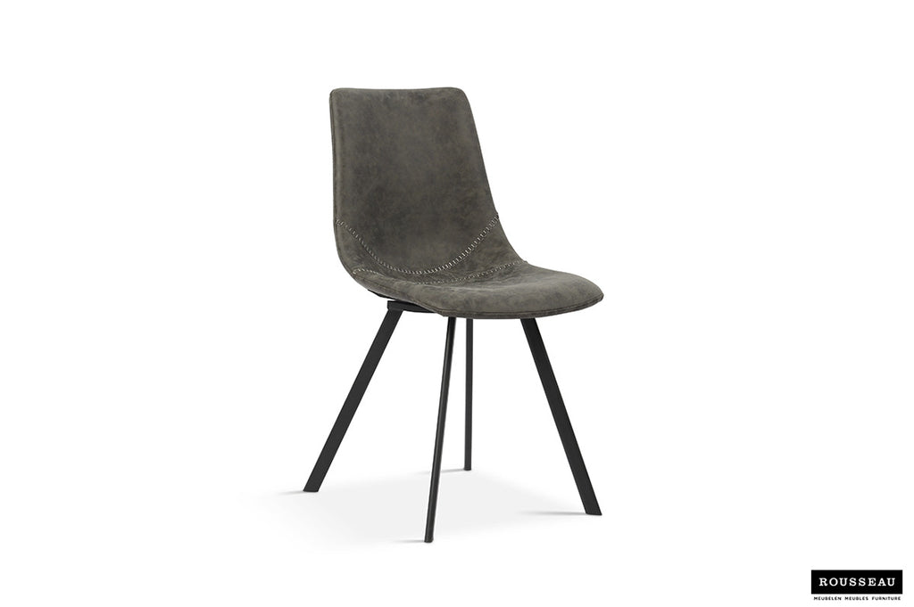Stoel 'Oslo' PU Grey RS