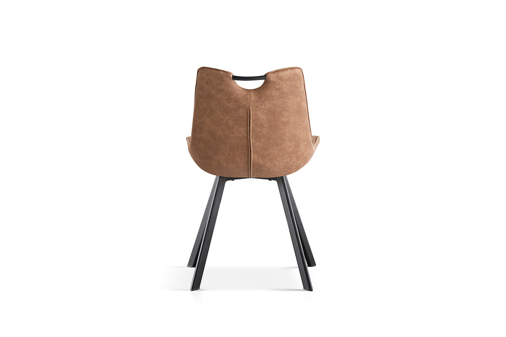 Stoel 'Pablo' Microfiber PU Dark Brown RS