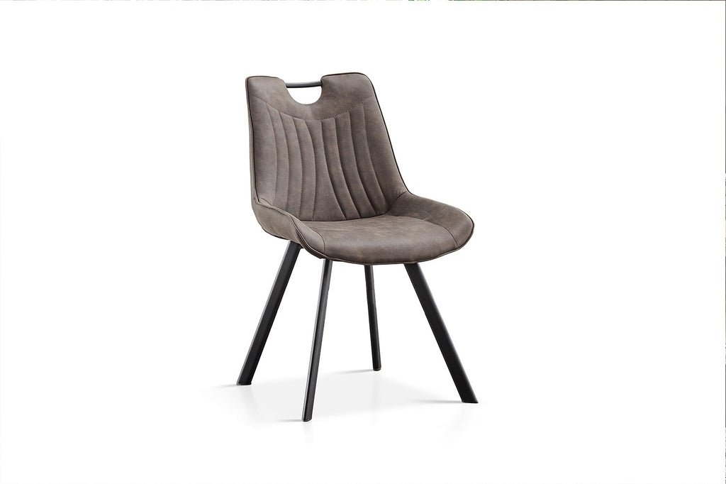Stoel 'Pablo' Microfiber PU Dark Gray RS
