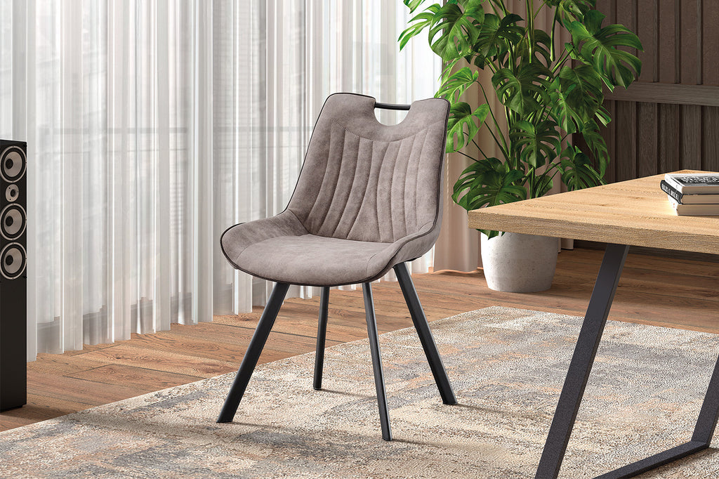 Stoel 'Pablo' Micro fiber PU Grey RS