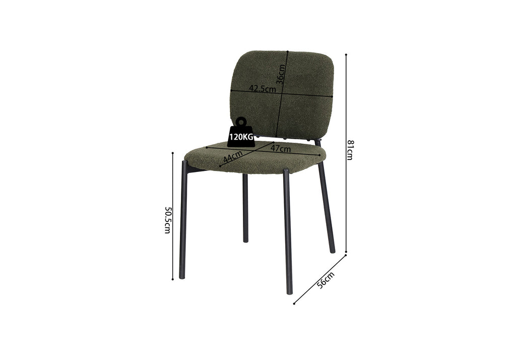Stoel 'Sophia' Fabric Green RS