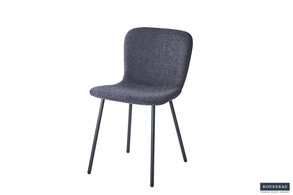 Stoel 'Susan' Bouclé Dark Grey RS