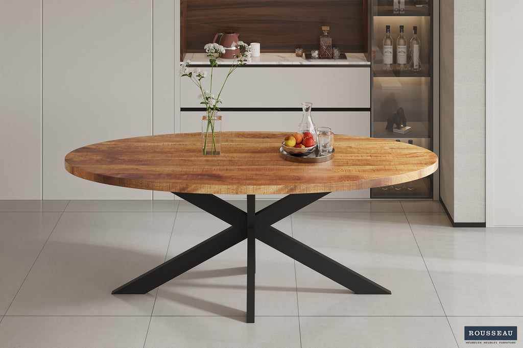 Tafel 'Alexa' 200 cm Ovaal Mango RS