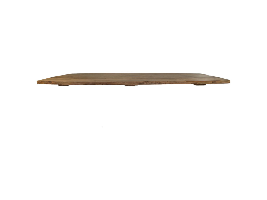Tuin tafelblad ovaal Deens - 220x110x6 - Naturel - Oud Teakhout
