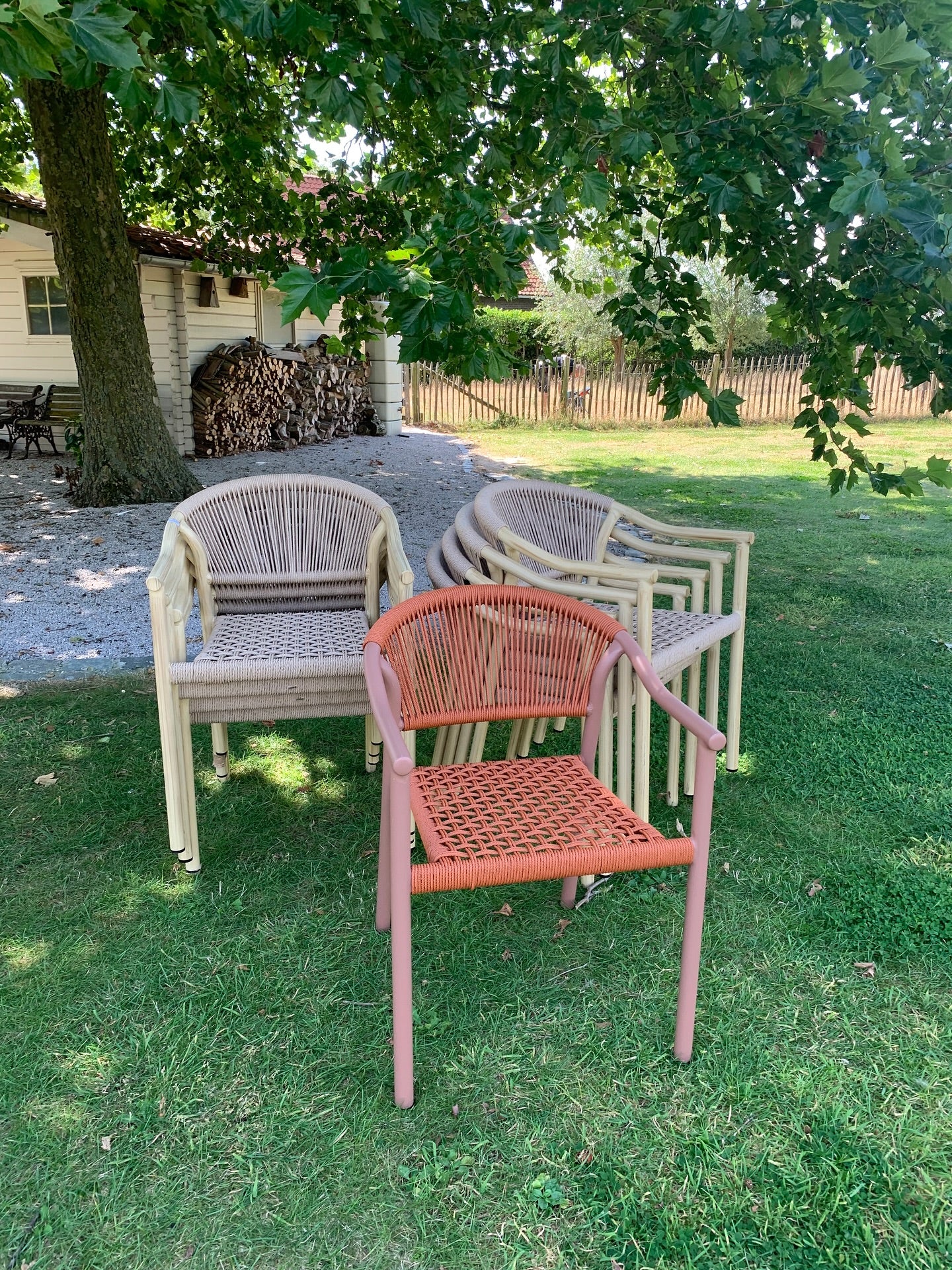 Outdoor tafel teak - handgemaakte poot - PROMOTIE!
