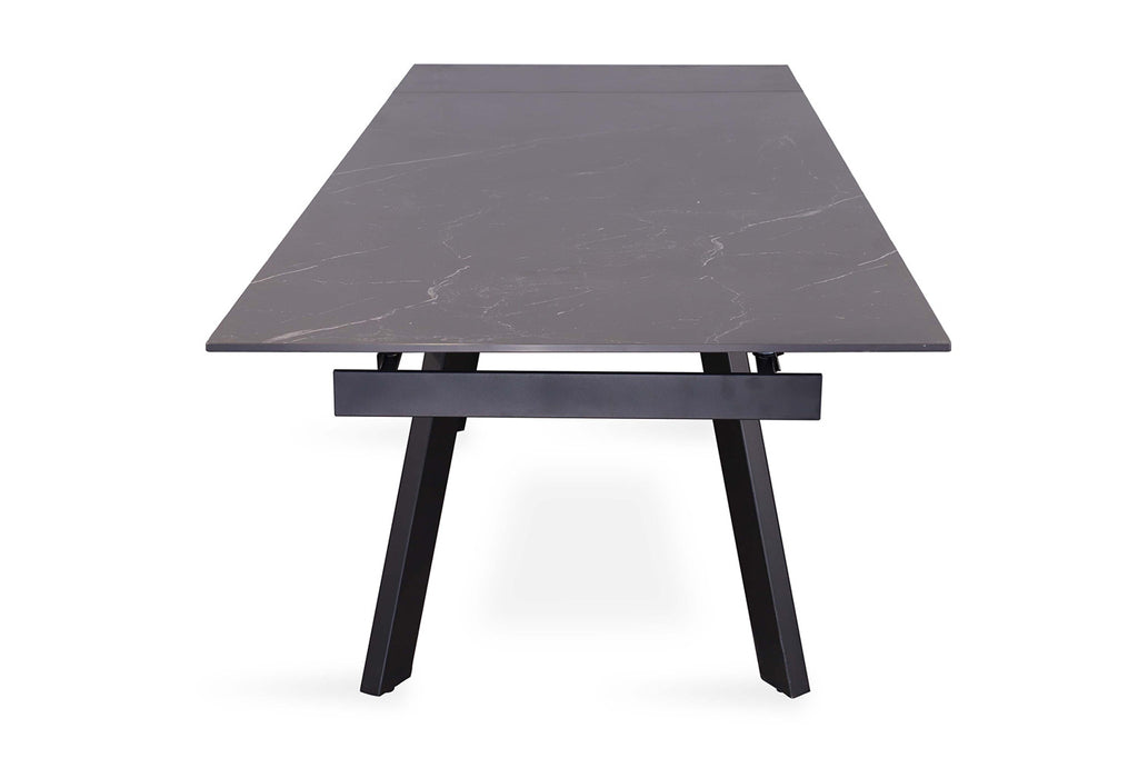 Uitschuifbare tafel 'Hera' 160-240 RH steen zwart RS