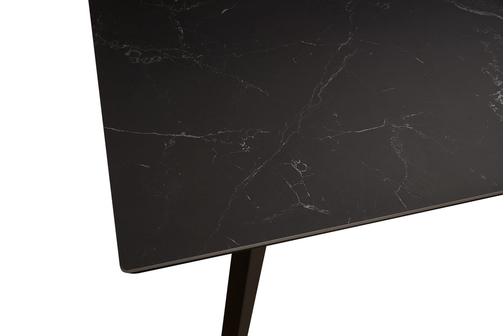 Eettafel Venus 160 verlengbaar zwart marmer - RVD