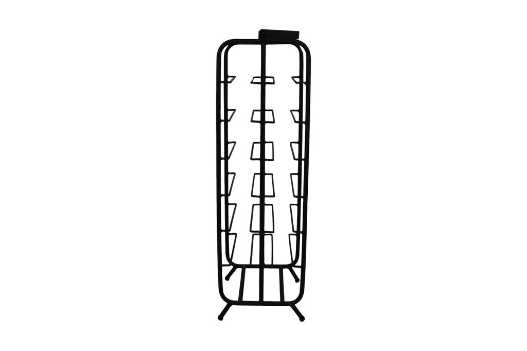 Wijnrek - 25x25x90 - Zwart - Metaal