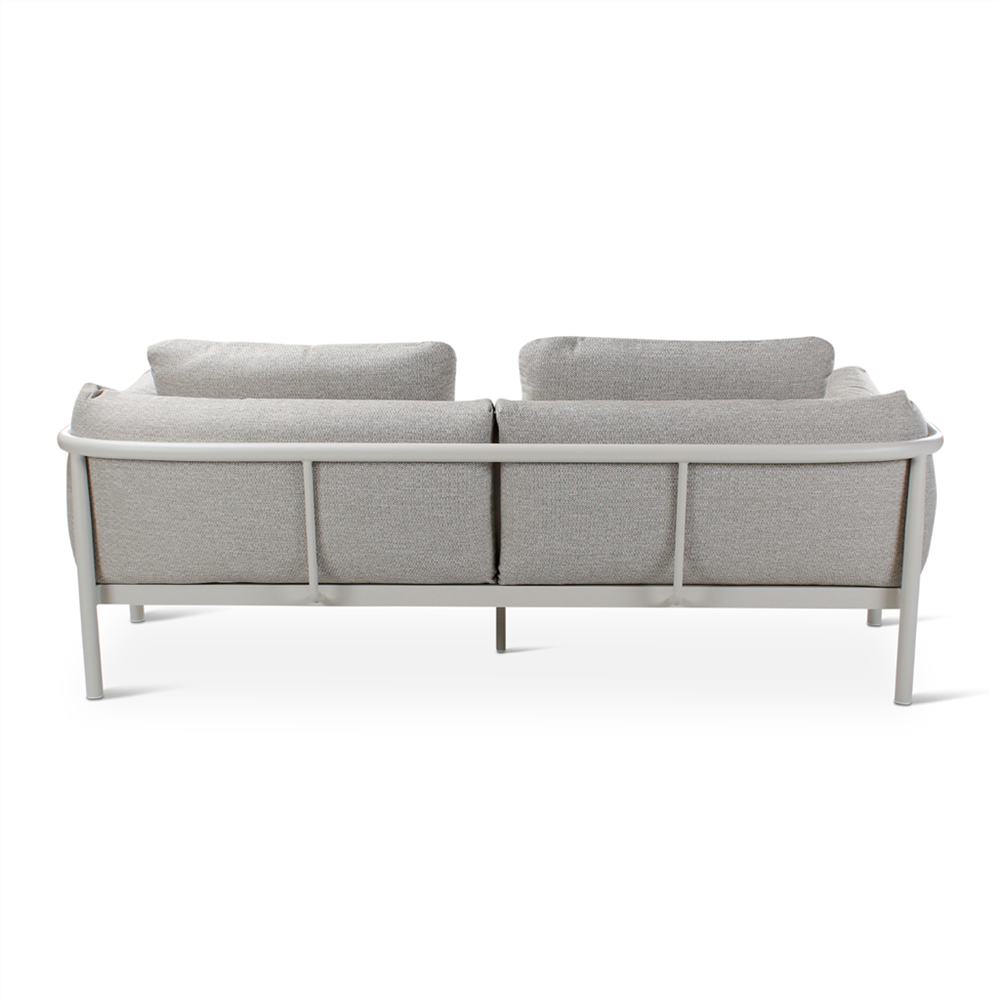 Fauteuil d'extérieur Liv 2.5 - aluminium sable - avec coussins et housse Dune - VDC