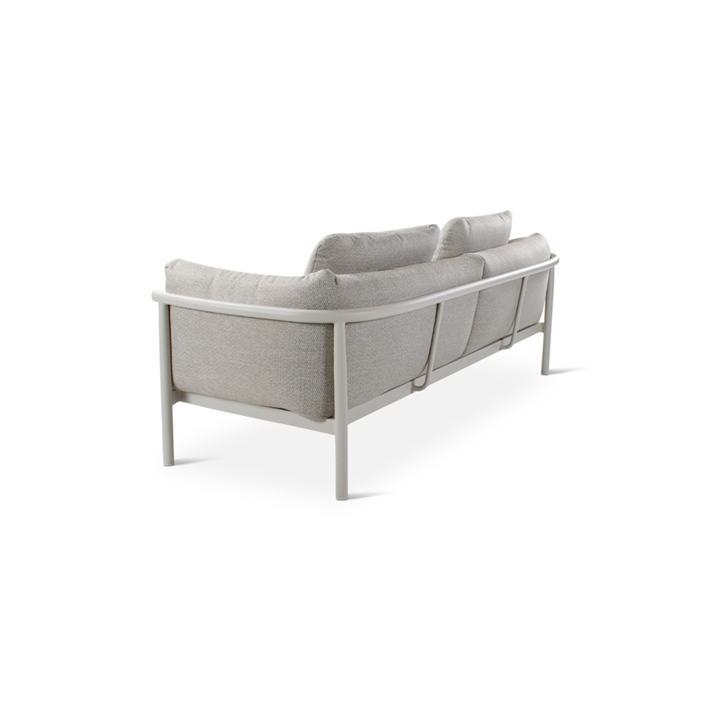 Fauteuil d'extérieur Liv 2.5 - aluminium sable - avec coussins et housse Dune - VDC