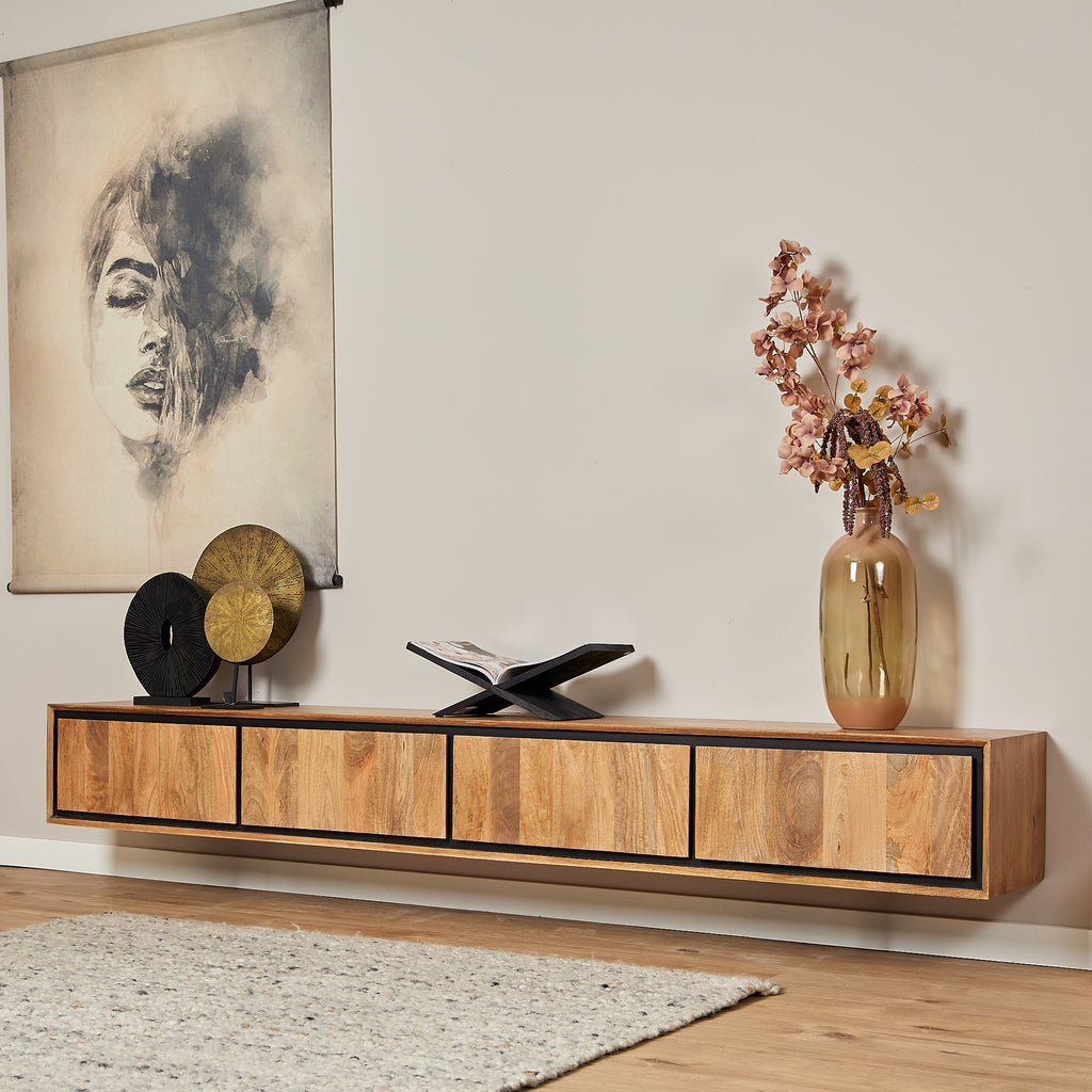 Zwevend tv-meubel RichWood | 240 cm - SF