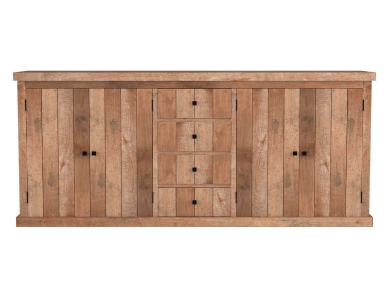 Dressoir LIN110 - L§L 4deurs/4lades