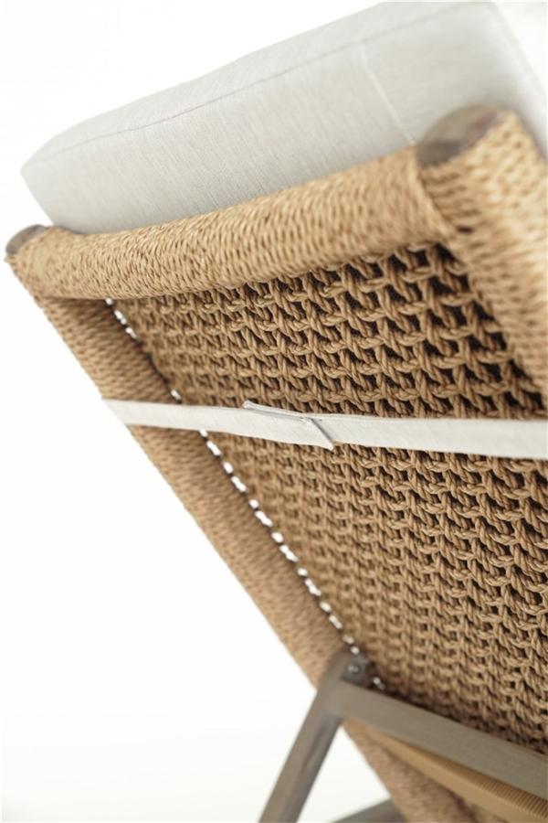 Ligzetel Naomi zwart of beige - detail